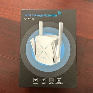 2024 WiFi 6 Extender Signal Booster, 2.4Gb/s Speed Longest Range Up to 12,000sq.